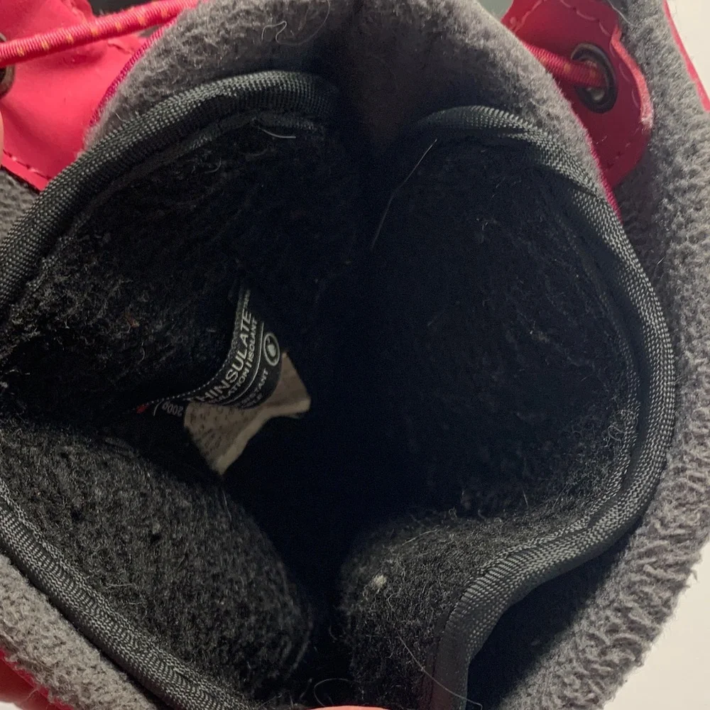 Girls northside size 4 pink and gray Snow Winter Boots